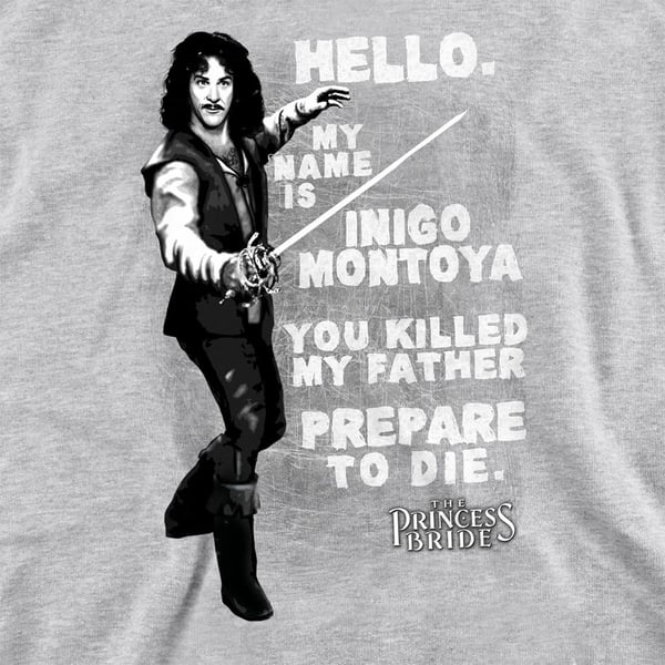 The Princess Bride Unisex Adult Hello Again Sweatshirt