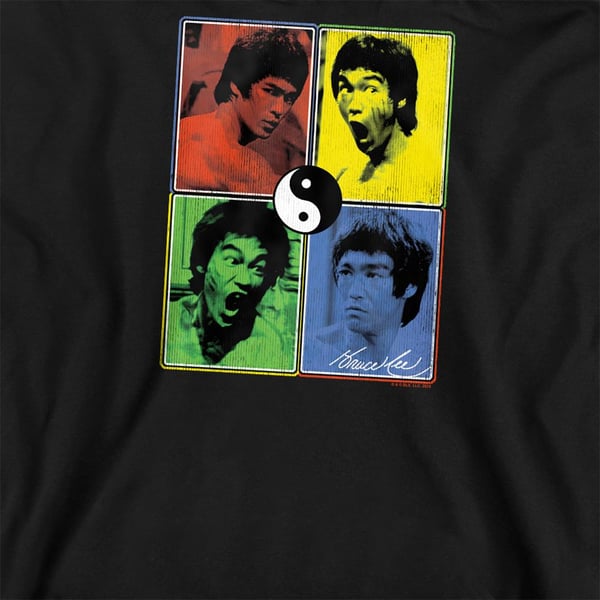 Bruce Lee Unisex Adult Colour Block Sweatshirt