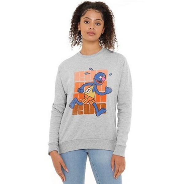 Sesame Street Unisex Adult Run Run Grover Sweatshirt