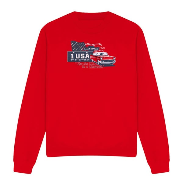 Chevrolet Unisex Adult See The USA Sweatshirt