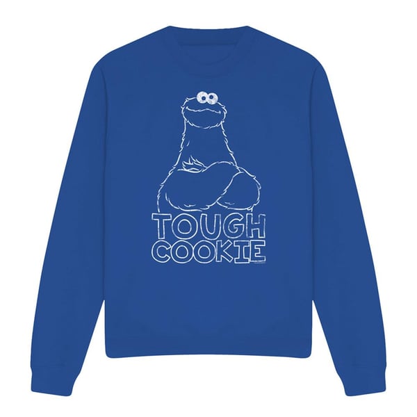 Sesame Street Unisex Adult Tough Cookie Monster Sweatshirt