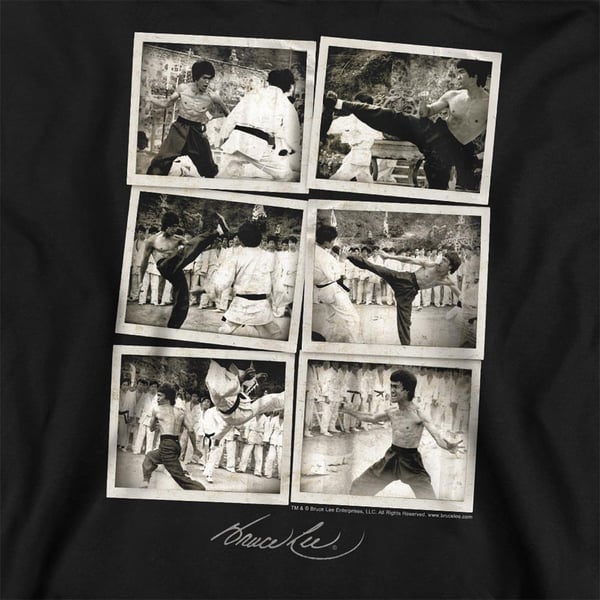 Bruce Lee Unisex Adult Snap Shots Sweatshirt