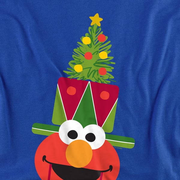 Sesame Street Unisex Adult Elmo Nutcracker Christmas Sweatshirt