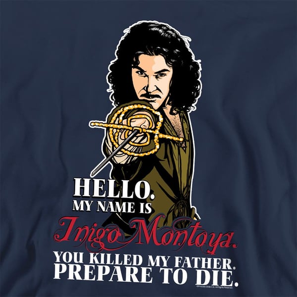 The Princess Bride Unisex Adult Hello Inigo Montoya Sweatshirt