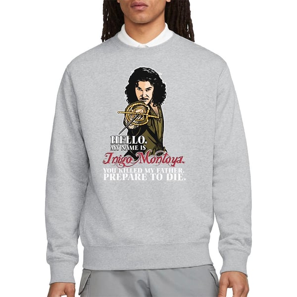 The Princess Bride Unisex Adult Hello Inigo Montoya Sweatshirt
