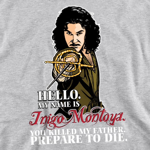 The Princess Bride Unisex Adult Hello Inigo Montoya Sweatshirt