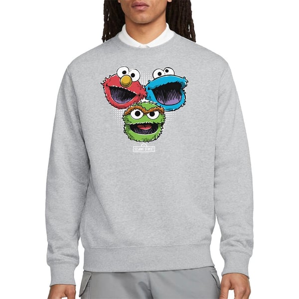 Sesame Street Unisex Adult Halftone Heads Sweatshirt