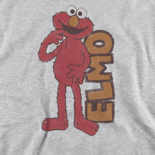 Sesame Street Unisex Adult Elmo Vintage Sweatshirt