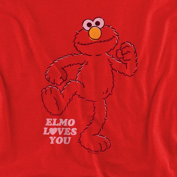 Sesame Street Unisex Adult Elmo Loves You Sweatshirt