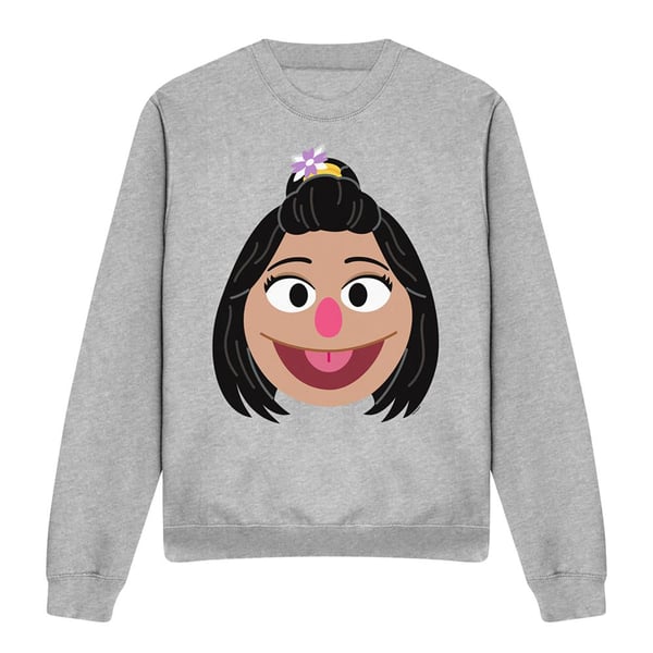 Sesame Street Unisex Adult Ji-Young Face Sweatshirt