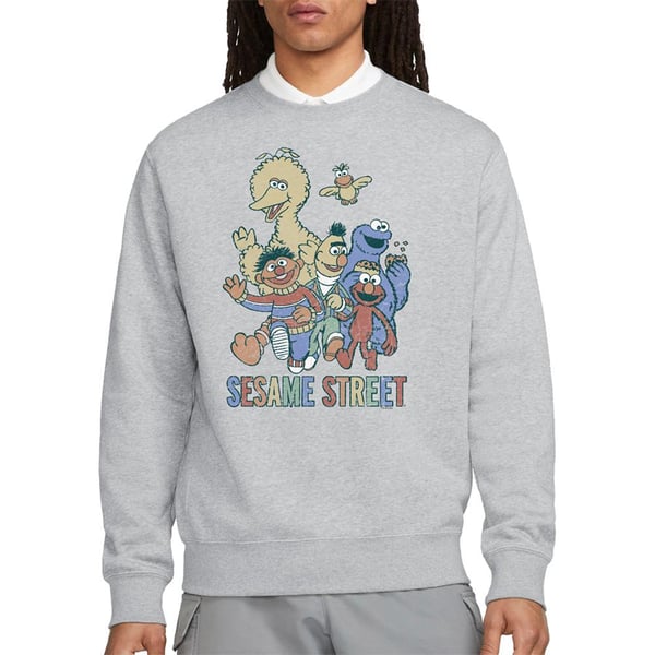 Sesame Street Unisex Adult Group Sweatshirt