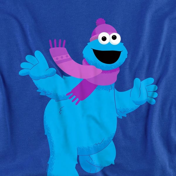 Sesame Street Unisex Adult Furry Friends Forever! Cookie Monster Sweatshirt