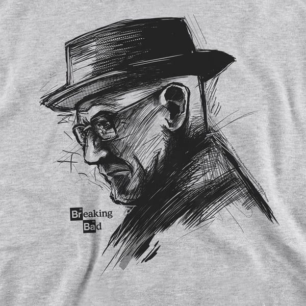 Breaking Bad Unisex Adult Heisenberg Sketch Sweatshirt