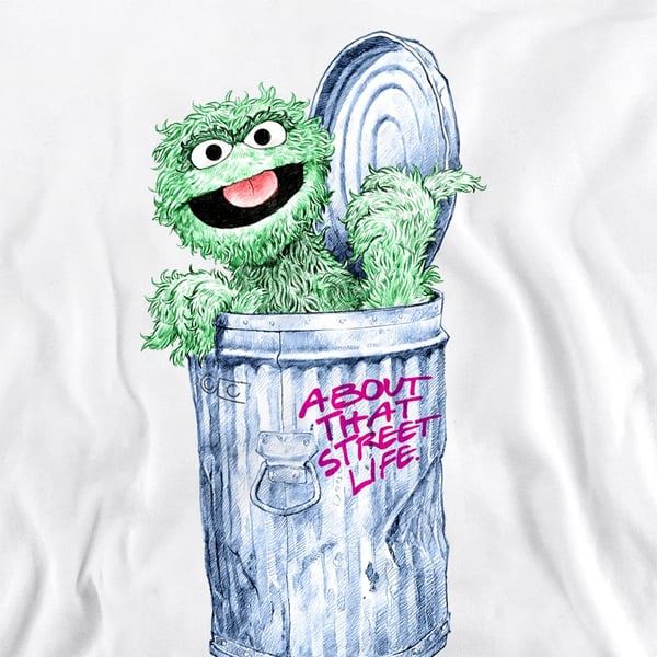 Sesame Street Unisex Adult About That Street Life Sweatshirt