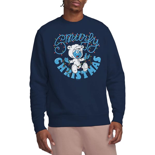 The Smurfs Unisex Adult Baby Smurf Sweatshirt