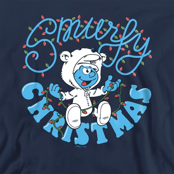The Smurfs Unisex Adult Baby Smurf Sweatshirt