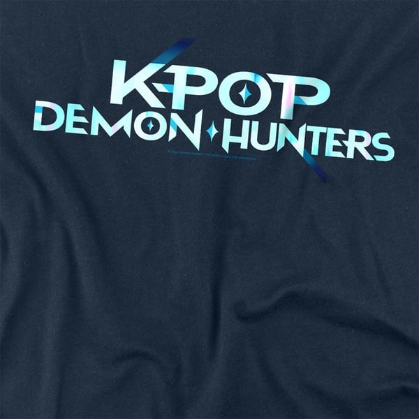 K-Pop Demon Hunters Unisex Adult Logo Long-Sleeved T-Shirt