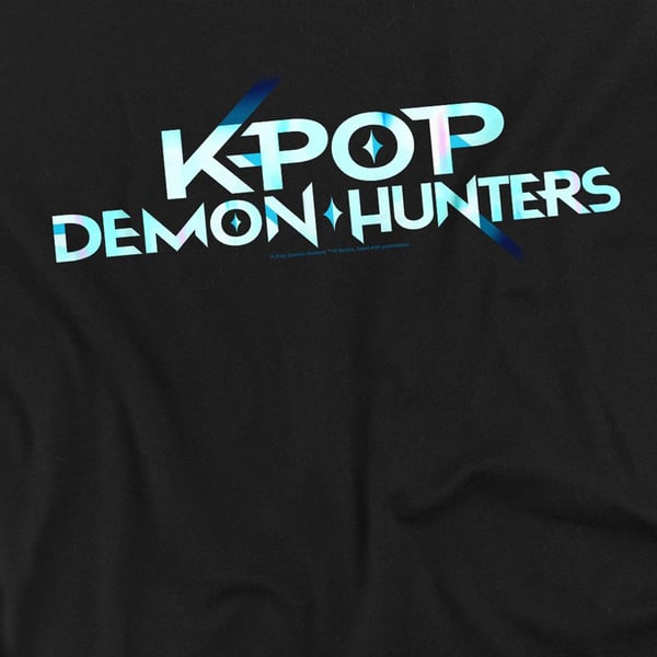 K-Pop Demon Hunters Unisex Adult Logo Long-Sleeved T-Shirt