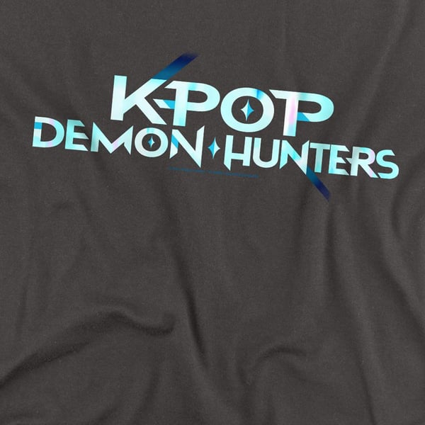 K-Pop Demon Hunters Unisex Adult Logo Long-Sleeved T-Shirt