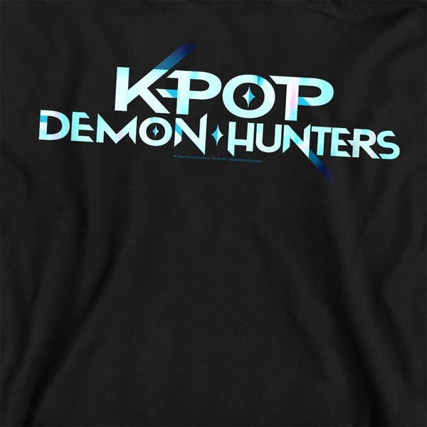 K-Pop Demon Hunters Unisex Tröja med Logotyp för Vuxna