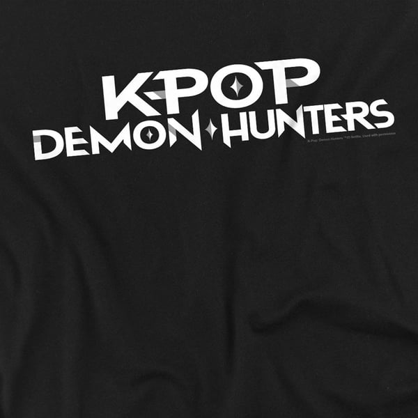 K-Pop Demon Hunters Unisex T-shirt med logotyp för vuxna