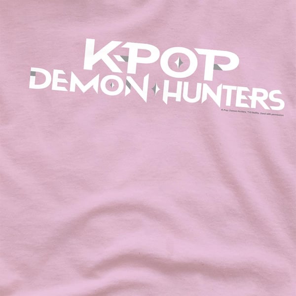 K-Pop Demon Hunters Unisex T-shirt med logotyp för vuxna