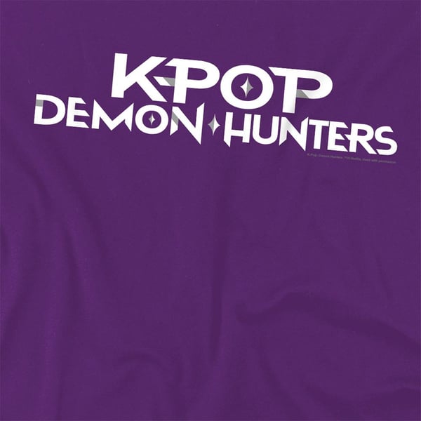 K-Pop Demon Hunters Unisex T-shirt med logotyp för vuxna