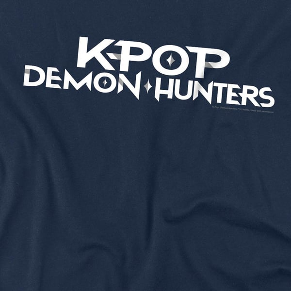 K-Pop Demon Hunters Unisex T-shirt med logotyp för vuxna