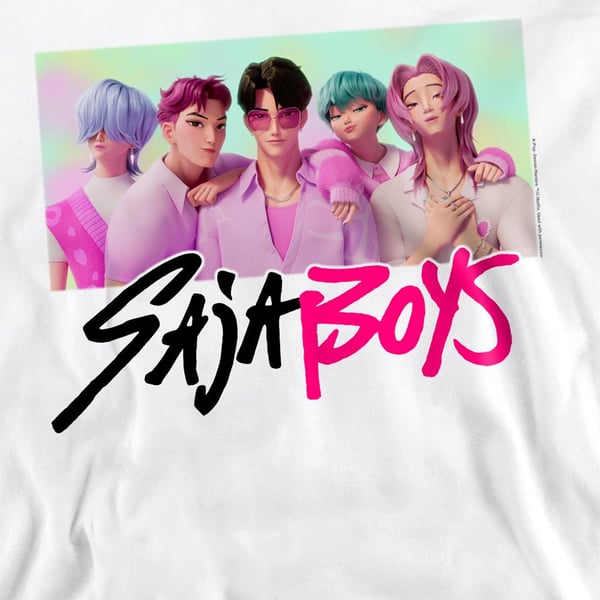 K-Pop Demon Hunters Unisex Vuxen Saja Boys Fotoram Tröja