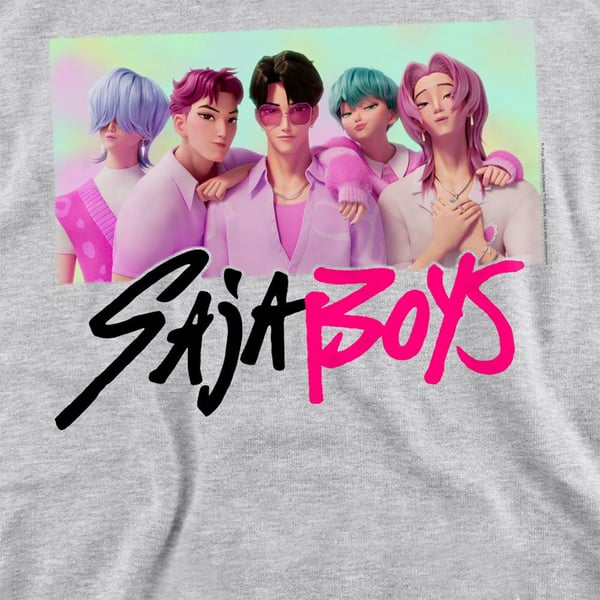 K-Pop Demon Hunters Unisex Vuxen Saja Boys Fotoram Tröja