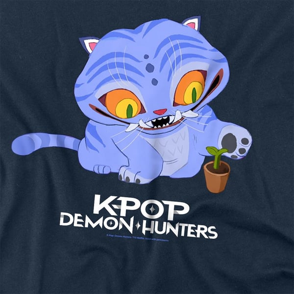 K-Pop Demon Hunters Unisex Vuxen Söt Derpy Tiger Långärmad T-shirt