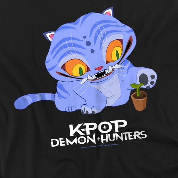 K-Pop Demon Hunters Unisex Vuxen Söt Derpy Tiger Långärmad T-shirt