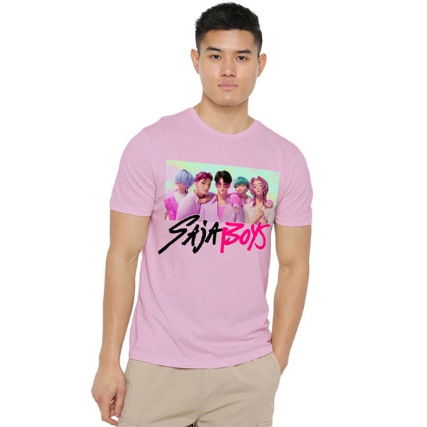 K-Pop Demon Hunters Unisex Aikuisten Saja Boys Valokuvakehys T-paita