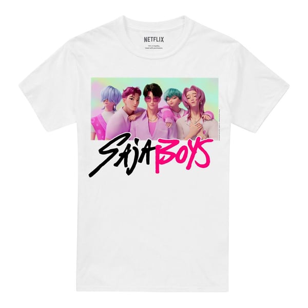 K-Pop Demon Hunters Unisex Aikuisten Saja Boys Valokuvakehys T-paita