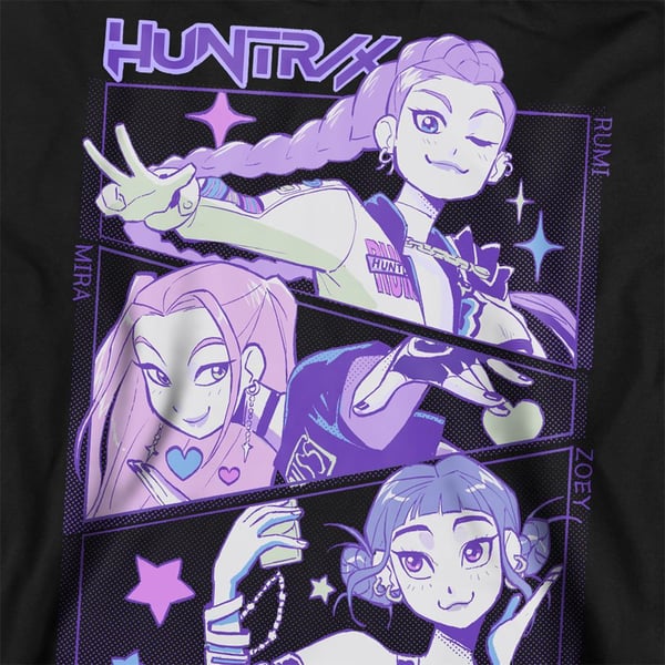 K-Pop Demon Hunters Unisex Vuxen Huntr/X Anime Tröja