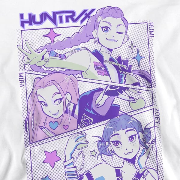 K-Pop Demon Hunters Unisex Vuxen Huntr/X Anime Tröja