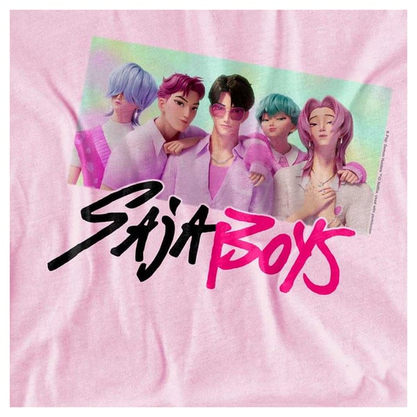 K-Pop Demon Hunters Barn/Kids Saja Boys Fotoram T-shirt