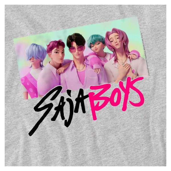 K-Pop Demon Hunters Barn/Kids Saja Boys Fotoram T-shirt