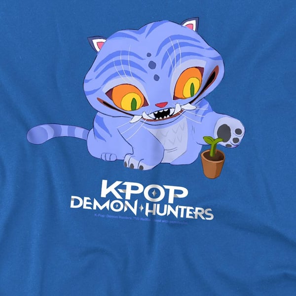 K-Pop Demon Hunters Söt Derpy Tiger T-shirt för barn