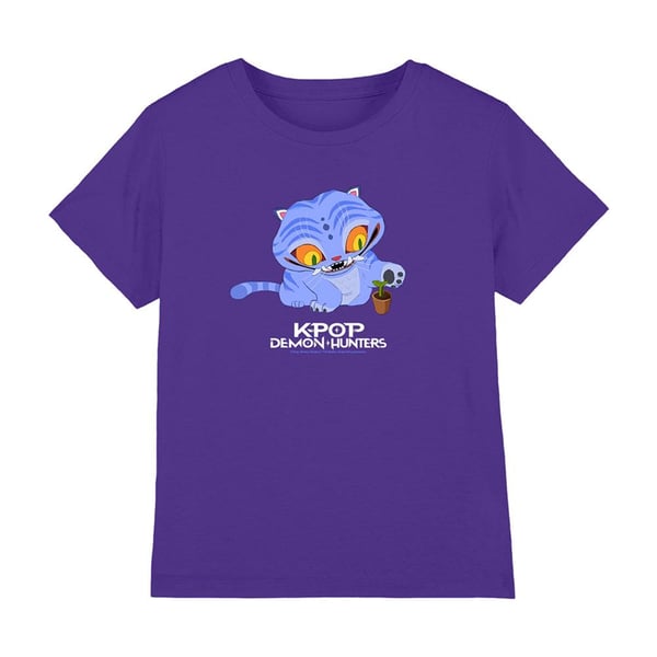K-Pop Demon Hunters Söt Derpy Tiger T-shirt för barn