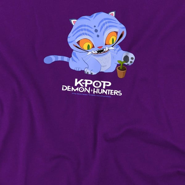 K-Pop Demon Hunters Söt Derpy Tiger T-shirt för barn
