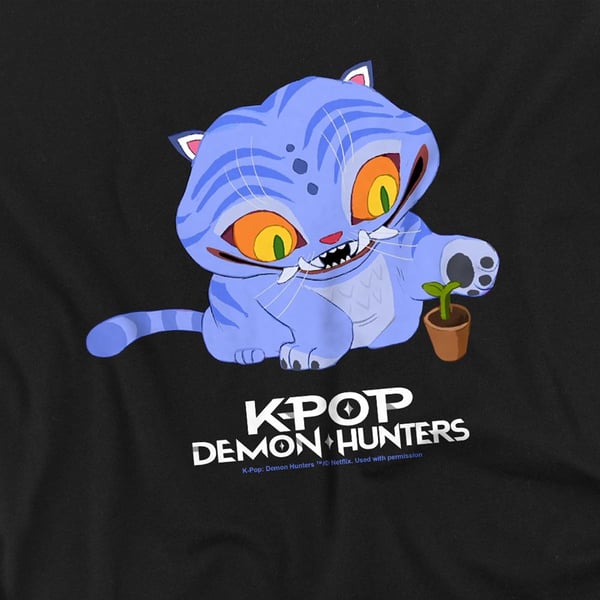 K-Pop Demon Hunters Söt Derpy Tiger T-shirt för barn
