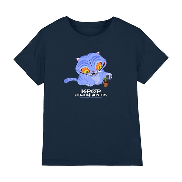 K-Pop Demon Hunters Söt Derpy Tiger T-shirt för barn
