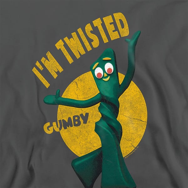 Gumby Unisex Adult Twisted Sweatshirt