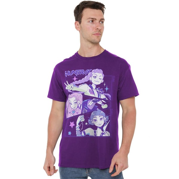 K-Pop Demon Hunters Unisex Adult Huntr/X Anime T-Shirt
