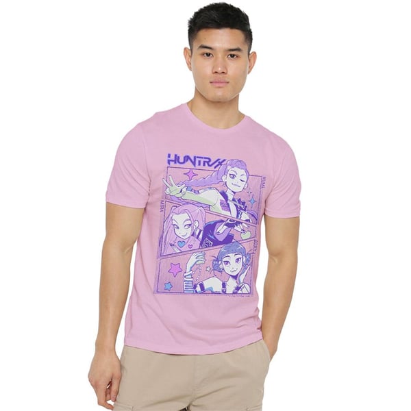 K-Pop Demon Hunters Unisex Adult Huntr/X Anime T-Shirt