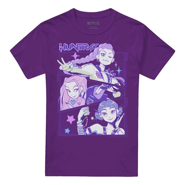 K-Pop Demon Hunters Unisex Adult Huntr/X Anime T-Shirt