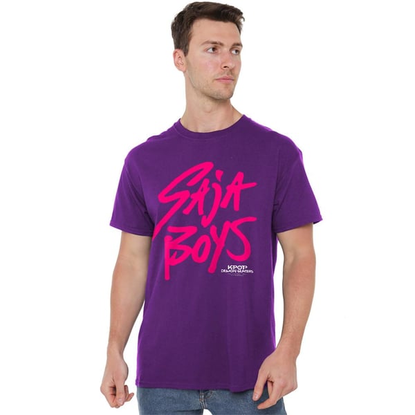 K-Pop Demon Hunters Unisex Adult Saja Boys Logo T-Shirt