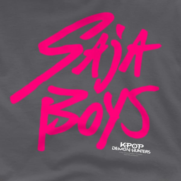 K-Pop Demon Hunters Unisex Adult Saja Boys Logo T-Shirt