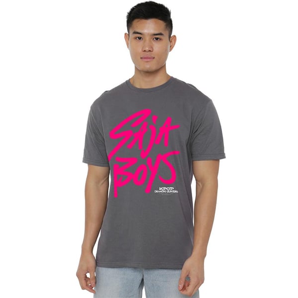 K-Pop Demon Hunters Unisex Adult Saja Boys Logo T-Shirt